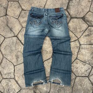 Crazy Y2K Marc Ecko Ed Hardy Grunge Style Rave Jeans
